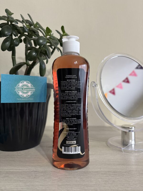 SHAMPOO CON ACEITE DE COCO Y KERATINA 🥥 - Image 2