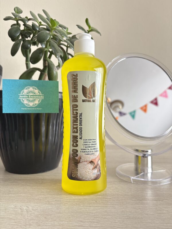 SHAMPOO CON EXTRACTO DE ARROZ 500 ml Natural Sant
