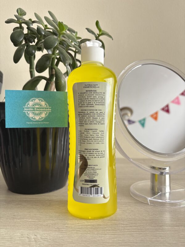 SHAMPOO CON EXTRACTO DE ARROZ 500 ml Natural Sant - Image 2