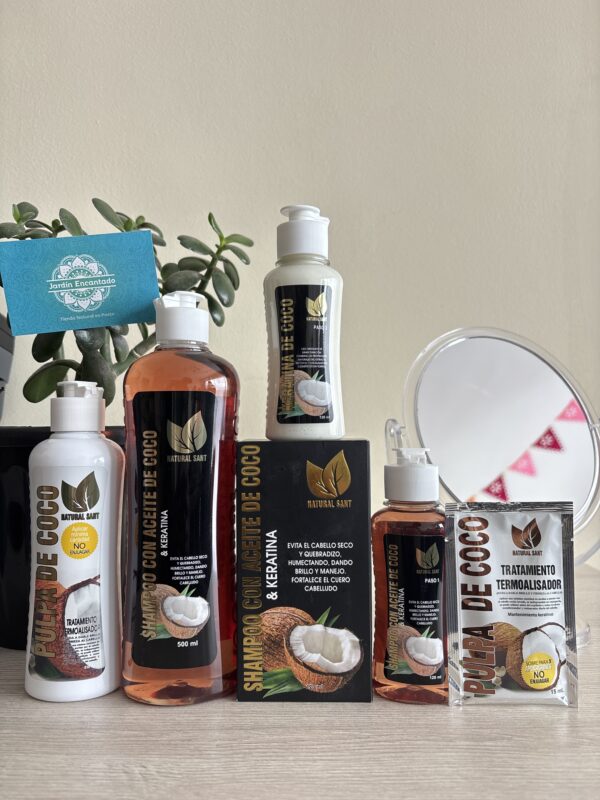 KIT COMPLETO KERATINA COCO NATURAL SANT 🥥