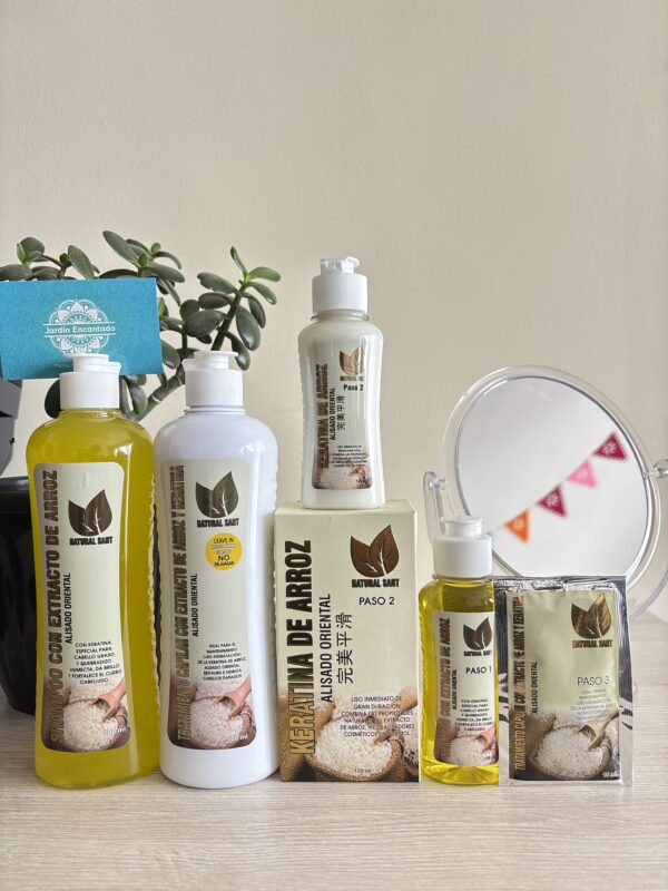 KIT COMPLETO KERATINA DE ARROZ 🌾 NATURAL SANT