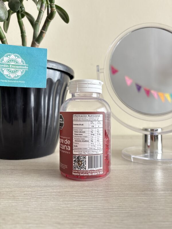VINAGRE DE MANZANA EN GOMAS CON VITAMINA C - OSANA - Image 2
