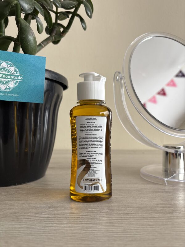 Aceite corporal de Cannabis y aceite de oliva Natural SANT 120 ml - Image 2