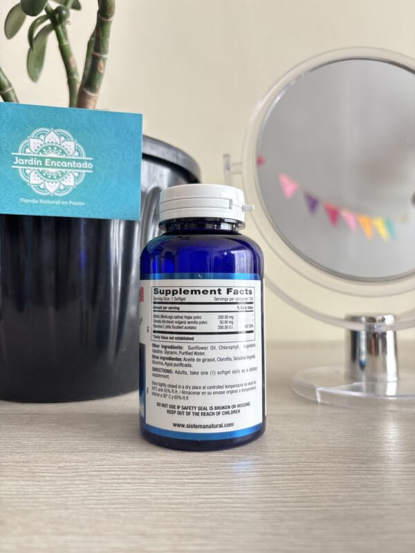 DESODORIZANTE CHLO GREEN 100 SOFTGELS NATURAL SYSTEMS - Image 2