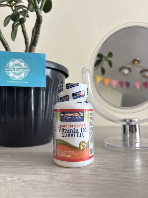 VITAMINA D3 2000 IU 100 SOFTGELS HEALTHY AMERICA