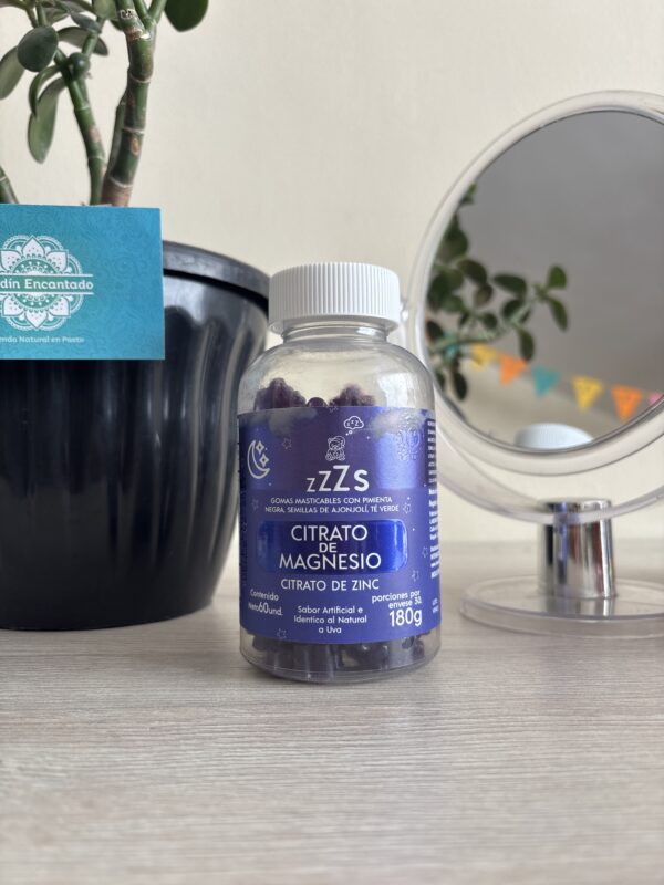 GOMAS CON CITRATO DE MAGNESIO Y ZINC
