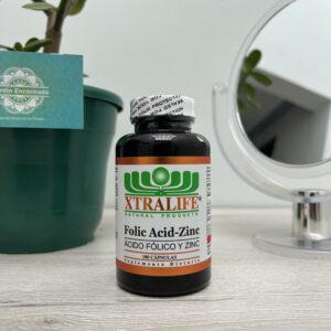 ÁCIDO FÓLICO Y ZINC 100 CÁPSULAS