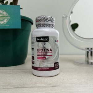 Biotina 10.000 mcg – Herbalic | 100 Cápsulas