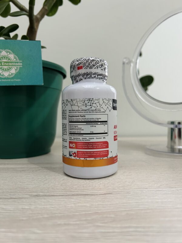 Ashwagandha KSM-66 – Herbalic (60 cápsulas) - Image 3